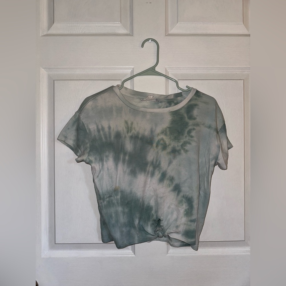 Hippie rose medium blue tie-dye T-shirt